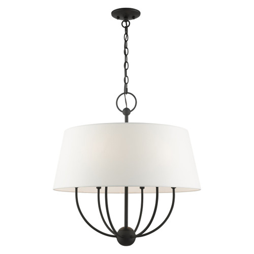 Ridgecrest 6 Light Black Pendant Chandelier (49846-04)