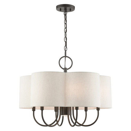 Solstice 7 Light English Bronze Chandelier (45807-92)