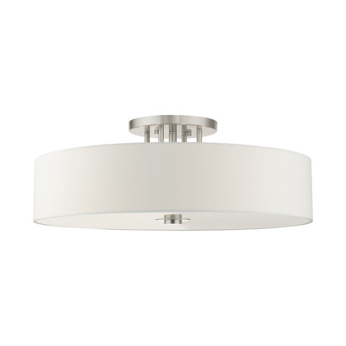 Meridian 6 Light Brushed Nickel Semi Flush (45798-91)