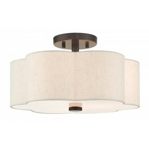 Solstice 3 Light English Bronze Semi Flush (58063-92)