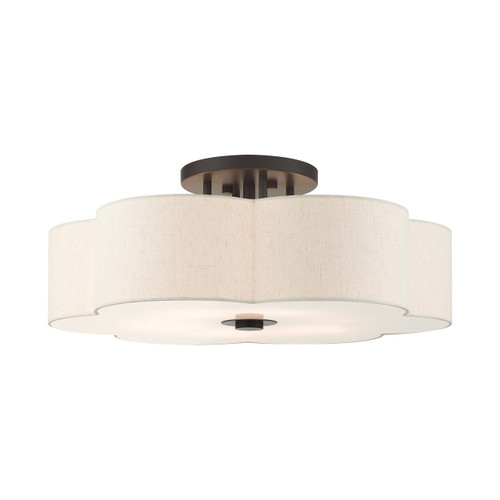 Solstice 6 Light English Bronze Semi Flush (58069-92)