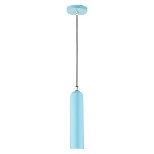 Ardmore 1 Light Shiny Baby Blue Pendant (46751-74)