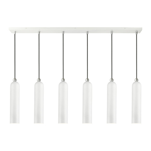 Ardmore 6 Light Shiny White Finish Linear Pendant (46757-69)
