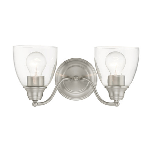 Montgomery 2 Light Brushed Nickel Vanity Sconce (15132-91)