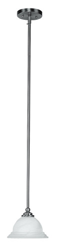 North Port Collection 1 Light Brushed Nickel Mini Pendant (4256-91)