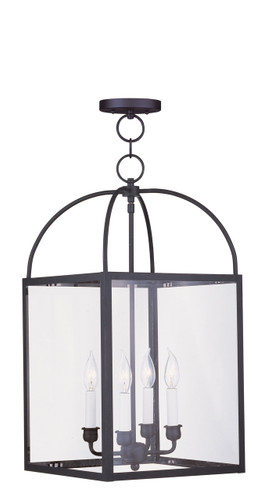 Milford Collection 4 Light Black Chain Lantern (4042-04)