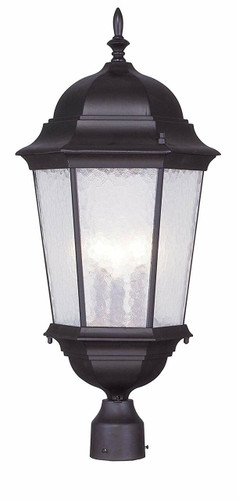 Hamilton Collection 3 Light Bronze Outdoor Post Top Lantern (7568-07)