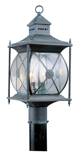 Providence Collection 2 Light Charcoal Outdoor Post Top Lantern (2094-61)