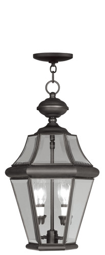 Georgetown Collection 2 Light Bronze Outdoor Pendant Lantern (2265-07)