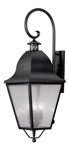 Amwell Collection 4 Light Black Outdoor Wall Lantern (2559-04)