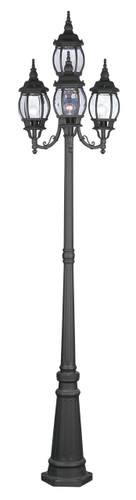 Frontenac 4 Light Outdoor 4 Head Post in Black (7711-04)