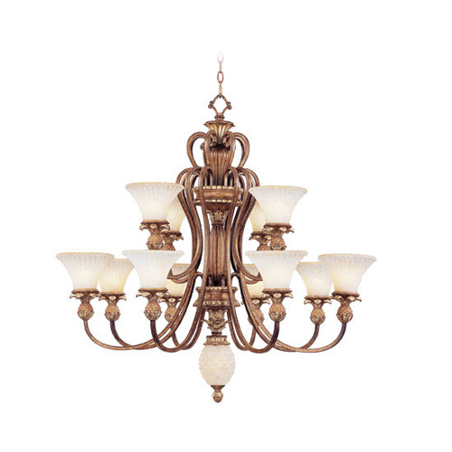 Savannah Collection 13 Light Venetian Patina Chandelier (8428-57)