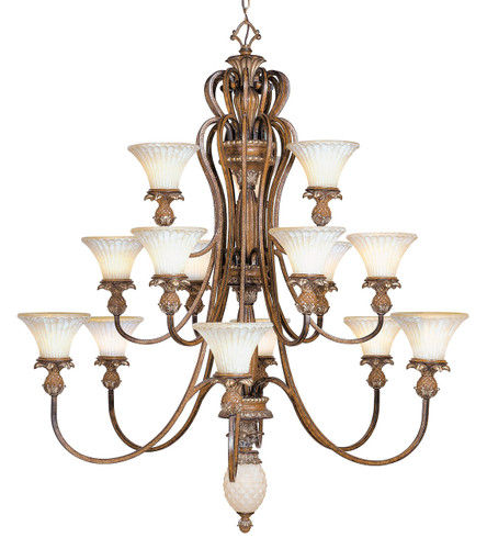 Savannah Collection 16 Light Venetian Patina Chandelier (8469-57)