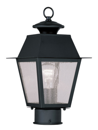 Mansfield Collection 1 Light Black Outdoor Post Top Lantern (2163-04)