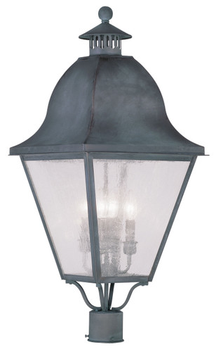 Amwell Collection 4 Light Charcoal Outdoor Post Top Lantern (2548-61)