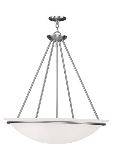 Newburgh Collection 4 Light Brushed Nickel Pendant (4827-91)