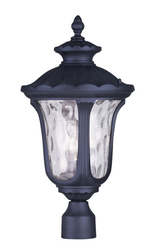 Oxford Collection 3 Light Black Outdoor Post Top Lantern (7859-04)