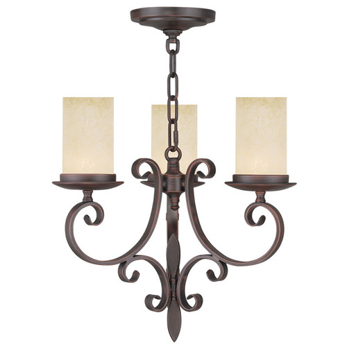 Millburn Manor Collection 3 Light Imperial Bronze Mini Chandelier (5483-58)