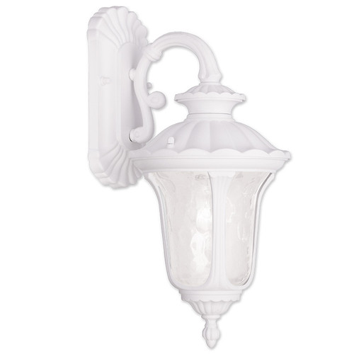 Oxford Collection 1 Light White Outdoor Wall Lantern (7851-03)