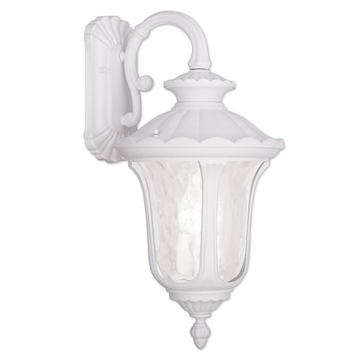 Oxford Collection 3 Light White Outdoor Wall Lantern (7857-03)