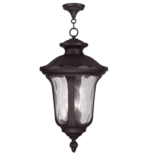 Oxford Collection 3 Light Bronze Outdoor Pendant Lantern (7865-07)