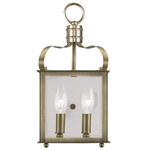 Garfield Collection 2 Light Antique Brass Wall Sconce (4311-01)