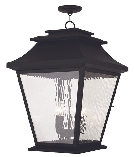 Hathaway Collection 5 Light Black Outdoor Pendant Lantern (20247-04)