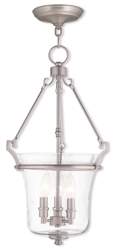 Buchanan Collection 3 Light Brushed Nickel Pendant (50404-91)