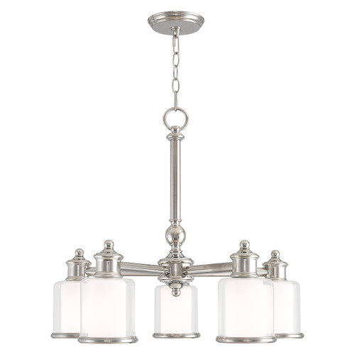 Middlebush Collection 5 Light Polished Nickel Dinette Chandelier (40204-35)