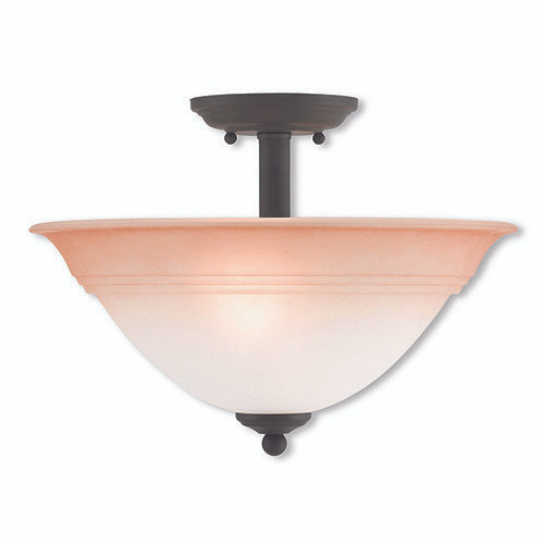 Wynnewood Collection 2 Light Bronze Ceiling Mount (40748-07)