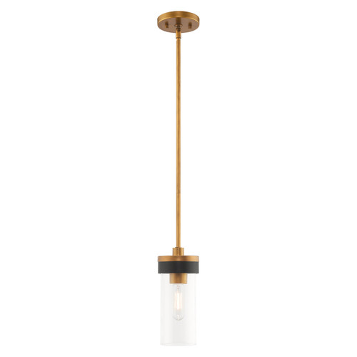 Buttonwood Collection 1 Light Aged Gold Mini Pendant (41071-26)