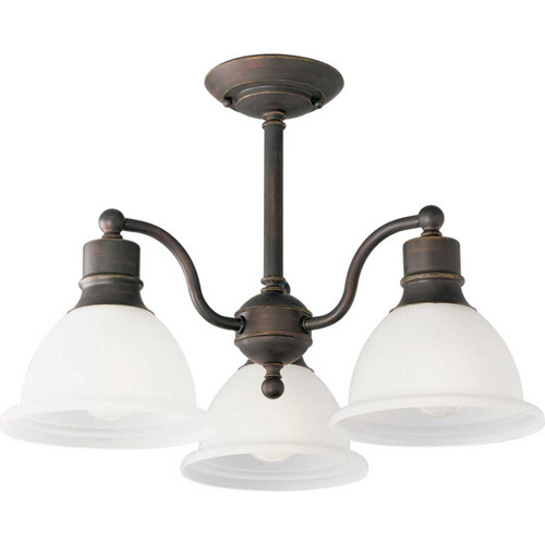 Madison Collection Three-Light 20-3/4" Close-to-Ceiling (P3663-20)