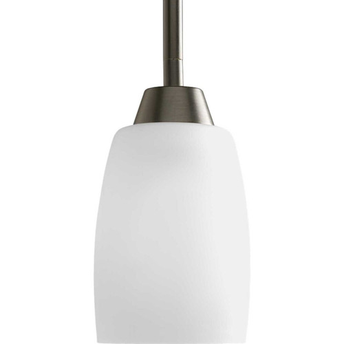 Wisten Collection One-Light Antique Bronze Etched Glass Modern Mini-Pendant Light (P5108-20)