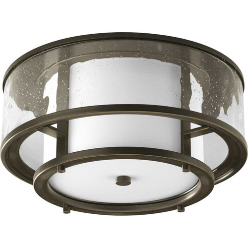 Bay Court Collection Two-Light 15" Flush Mount (P3942-20)