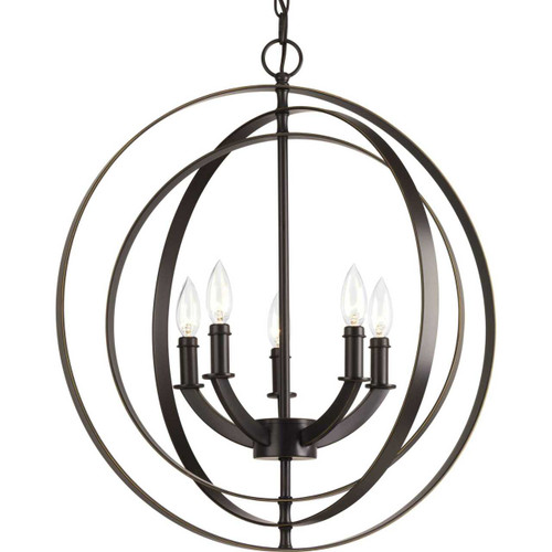 Equinox Collection Five-Light Chandelier (P3841-20)