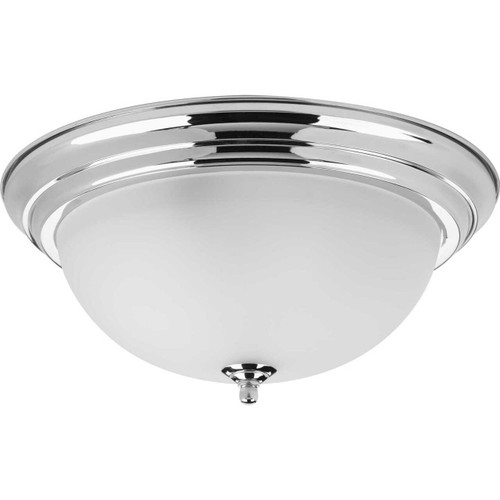 Three-Light Dome Glass 15-1/4" Close-to-Ceiling (P3926-15ET)