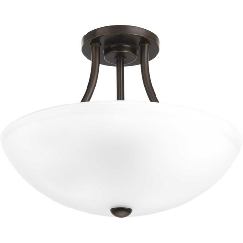 Gather Collection Two-Light 12-7/8" Semi-Flush Convertible (P3748-20)