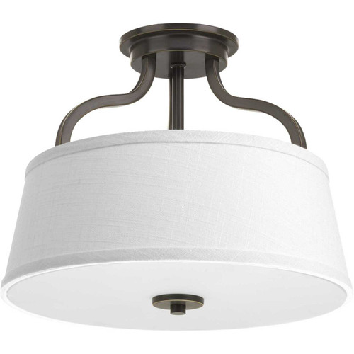 Arden Collection Two-Light 14" Semi-Flush Convertible (P3720-20)