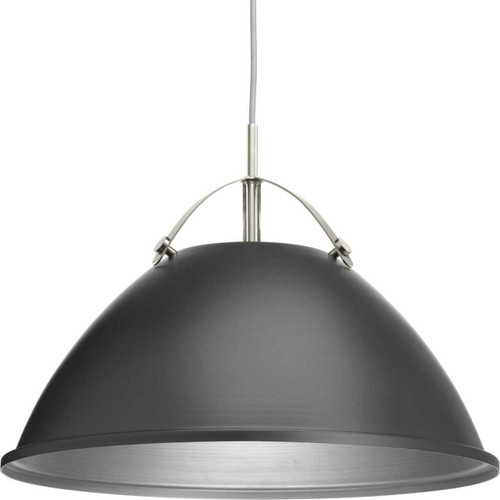 Tre Collection One-Light Graphite Graphite Metal Shade Coastal Pendant Light (P500053-143)