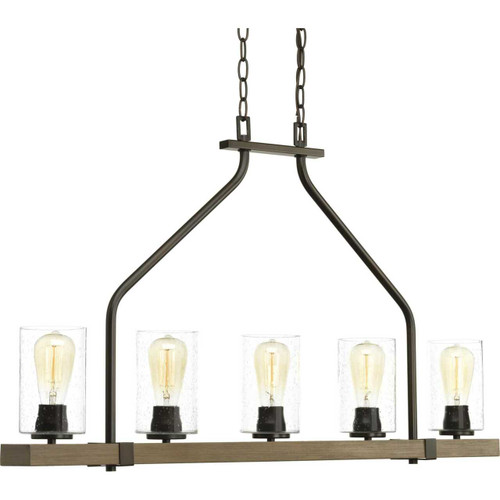 Barnes Mill Collection Five-Light Linear Chandelier (P400055-020)