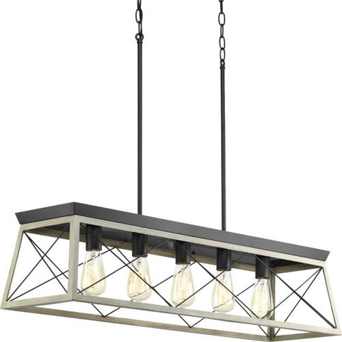 Briarwood Collection Five-Light Linear Chandelier (P400048-143)