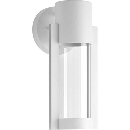 Z-1030 Collection 5" One-Light LED Satin White Small Modern Wall Lantern (P560051-030-30)