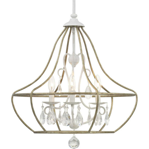 Fleurette Collection Three-Light Chandelier (P400151-151)