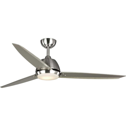 Oriole Collection 60" Three-Blade Ceiling Fan with LED Light (P2592-0930K)
