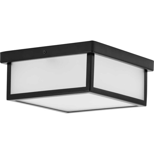 Box LED Black One-Light 10" LED Flush Mount (P350114-031-30)