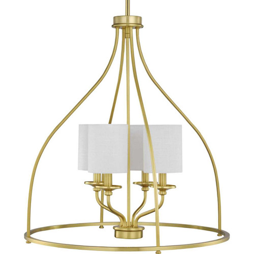 Bonita Collection Four-Light Satin brass Foyer Chandelier (P500285-012)