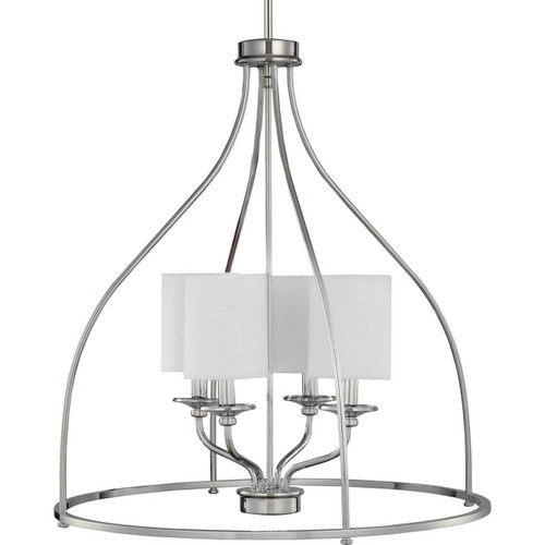 Bonita 4 Light Foyer Chandelier in Polished Chrome (P500285-015)