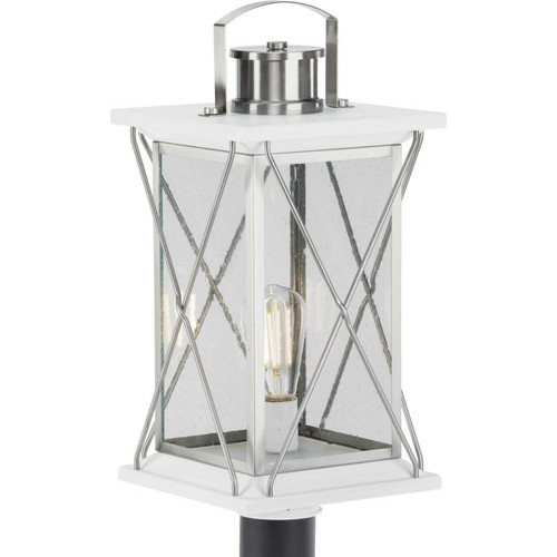Barlowe Collection Stainless Steel One-Light Post Lantern (P540068-135)