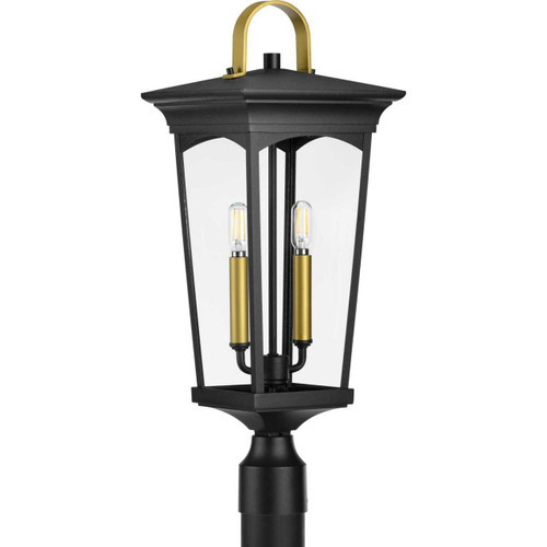 Chatsworth Collection Black Two-Light Post Lantern (P540067-031)