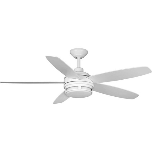 Albin Collection 54" Indoor/Outdoor Five-Blade White Ceiling Fan (P250036-028-30)